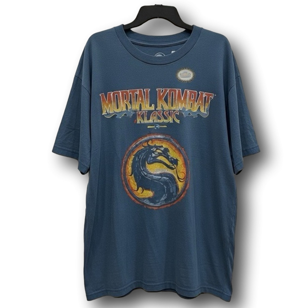 Mortal Kombat Klassic Logo Graphic T-Shirt - Size 2XLT - NWT